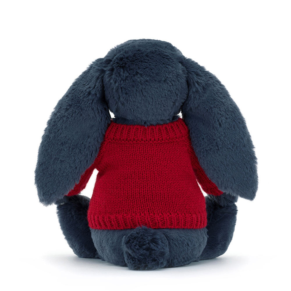 Bashful Stardust Bunny with Personalised Red Jumper