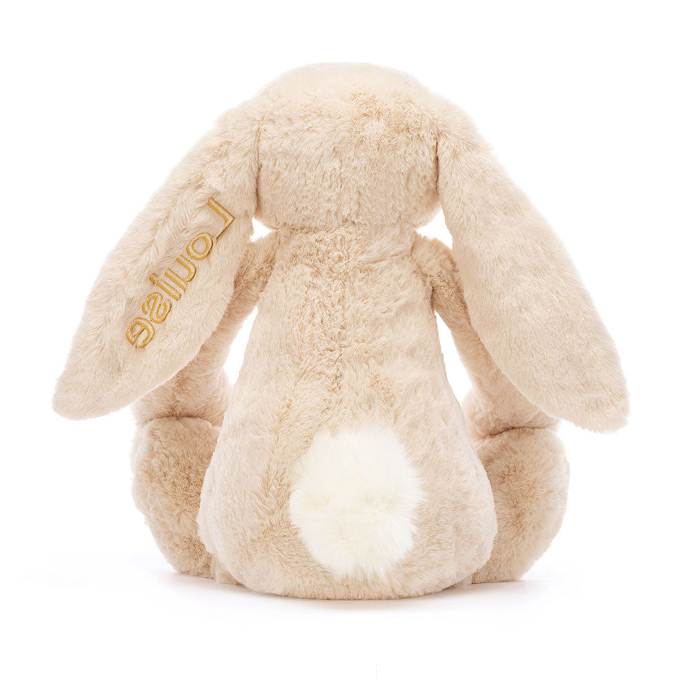 Personalised Bashful Luxe Bunny Willow Huge