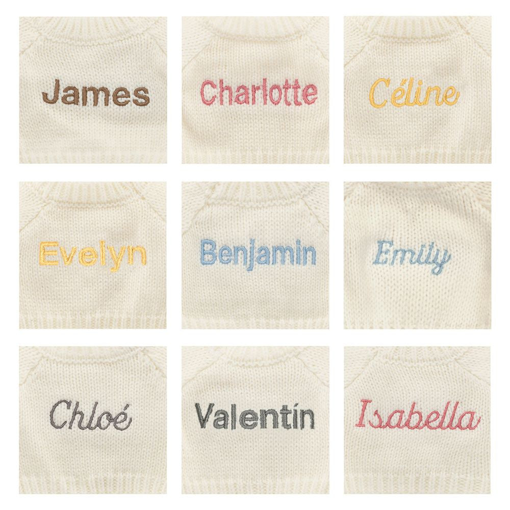 Blossom Blush Bunny 'Cherry' with Personalised Cream Jumper