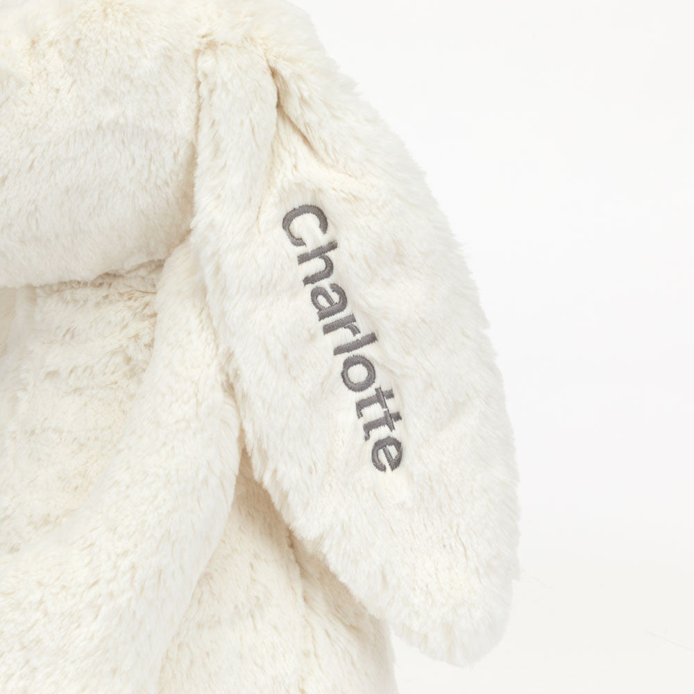 Personalised Bashful Cream Bunny Huge