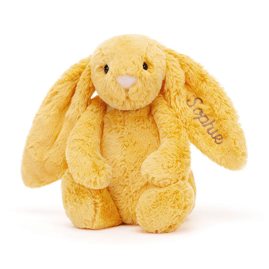 Personalised Bashful Sunshine Bunny Medium