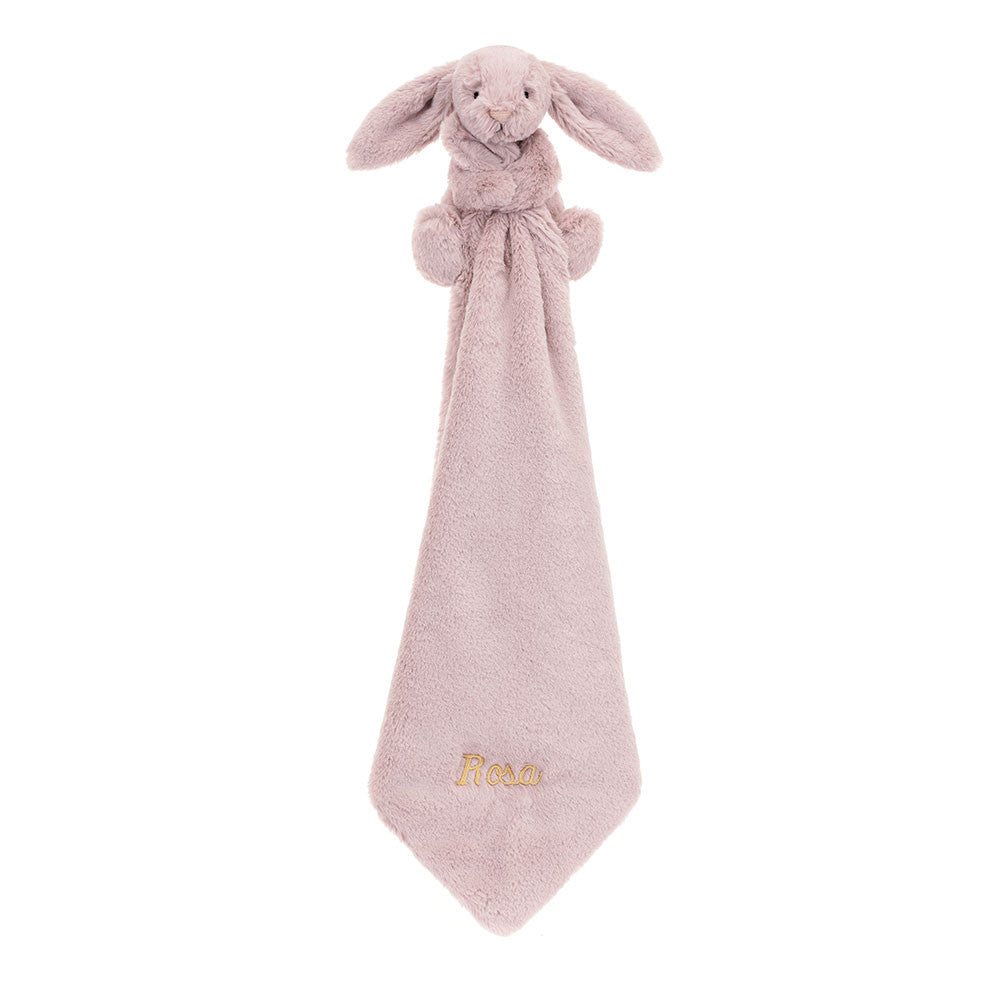 Personalised Bashful Luxe Bunny Rosa Soother